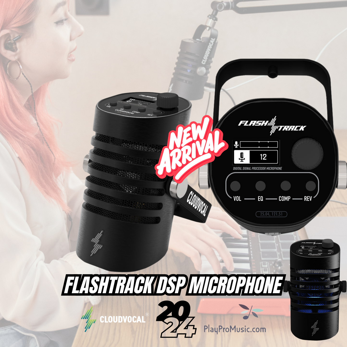 new! FlashTrack DSP Microphone (Built-in EX & IR) USA Version